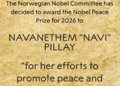 Announcement, Nobel Peace, 9 October 2026¹